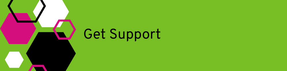 Banner heading: Get support