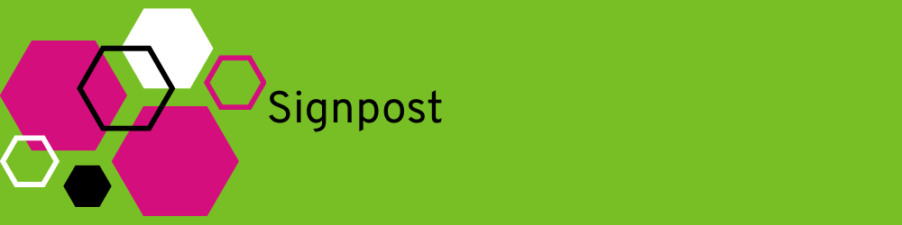 Banner heading: signpost
