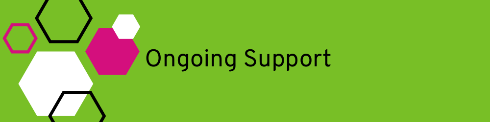 Banner heading: ongoing support
