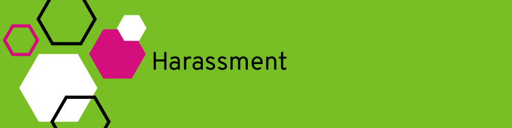 Banner heading: Harassment