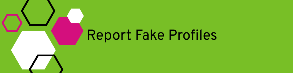 Banner heading: Report fake profiles